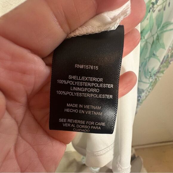 R&K Green and Purple Floral High Low Dress - Picture 6 of 6